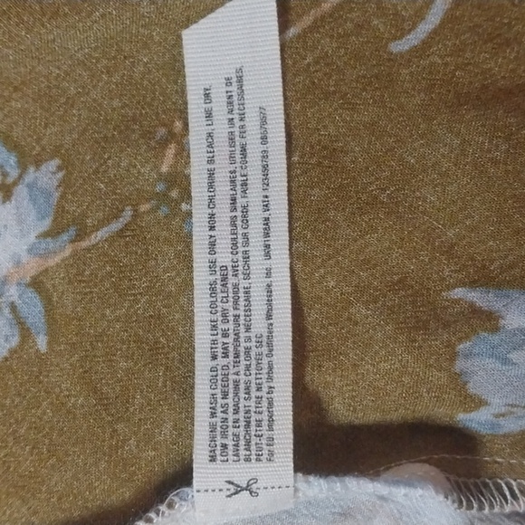 Intimately Free People Mixed Media Floral Boho Slip Dress in Mustard/White Small - Picture 9 of 9